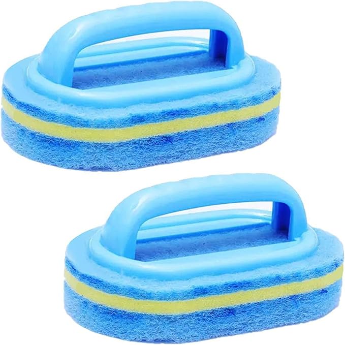2pcs Household Cleaning Tools Quality Sponge Cleaning Brush with Handle Perfect for Daily Use in Kitchen Thick Sponge Brush
