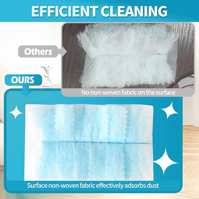 Disposable Microfiber Feather Duster Refills, Multi-Surface Duster Compatible with Swiffer Dusters Handle, 30 Count, Unscented