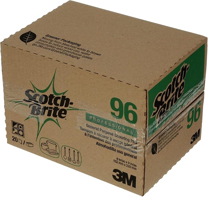 Scotch-Brite Heavy Duty Scrub Pads, 10 Scrubbing Pads, Great for Kitchen, Garage and Outdoors