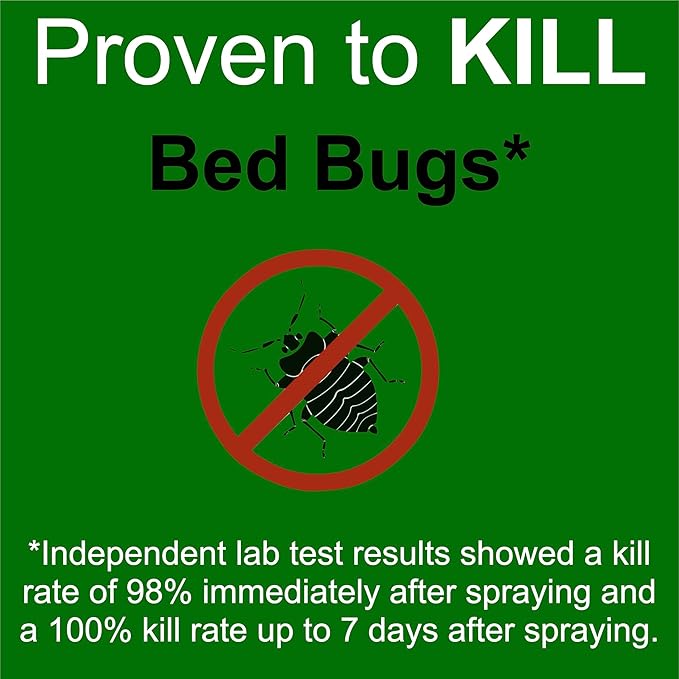 Premo Guard Bed Bug Killer Spray 128 oz - University Tested 100% Kill Rate - Natural Non Toxic, Stain & Scent Free - Kill Bedbugs & Mites On Bed & Blankets, Furniture, Clothing - Child & Pet Safe
