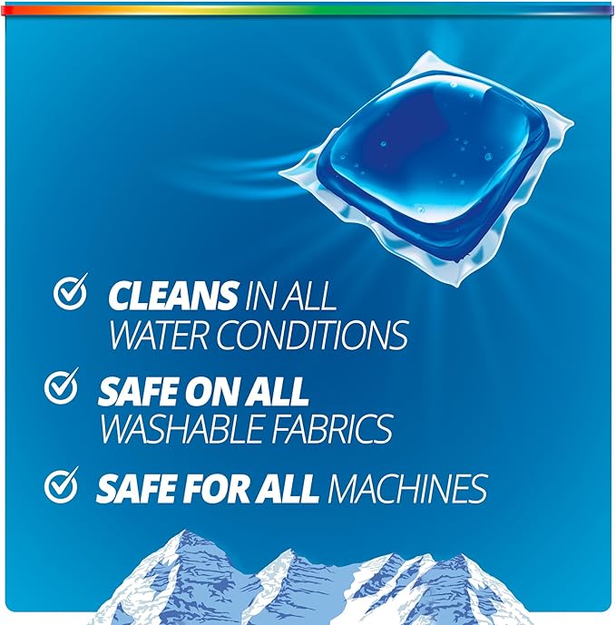 Purex Fresh Mountain Breeze Laundry Detergent Pacs, 66 Count, Pre Measured Pacs