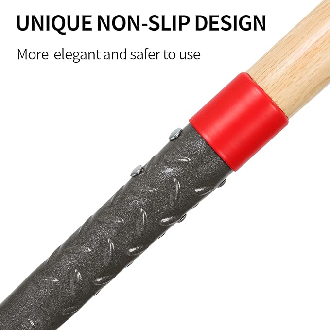 Flat Spade Garden Shovel Edging Shovels with Wooden Handle for Digging Gardening Planting Edging, 43 inches