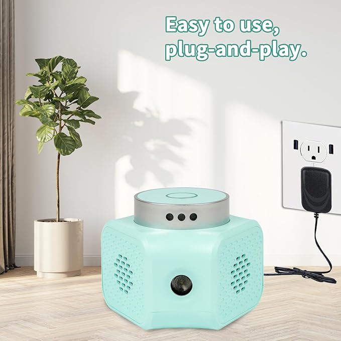 Rodent Repellent Ultrasonic Plug in - Squirrel Deterrent, Mouse Deterrents, Rodent Repellent Indoor - Squirrel Repellent for Attic Garage RV - Rat Repellent Ultrasonic - UR02 Light Blue