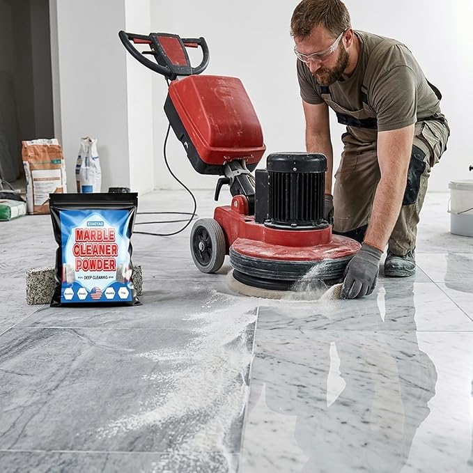 Marble Cleaner, Granite Countertop Cleaner, Marble Polishing Powder, Watermarks Remover, Spot Polish Water Stains, Rings or Etches, Stain Remover For Marble, Granite, Stone, Quartz (8 Ounces)