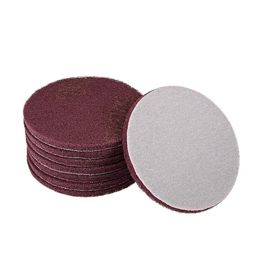 5"" Inch Scrubber Scouring Pad 22 Pack Grit 240 Grit 320 Drill Scuffing Disc Hoop and Loop Surface Cleaning Tool