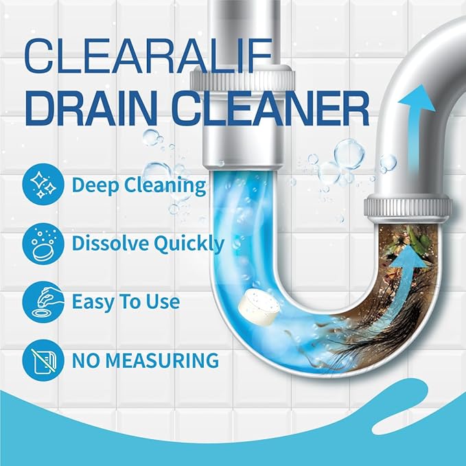 Drain Clog Remover and Cleaner, 16 Pack, Unscented,