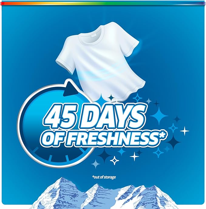 Purex Fresh Mountain Breeze Laundry Detergent Pacs, 66 Count, Pre Measured Pacs