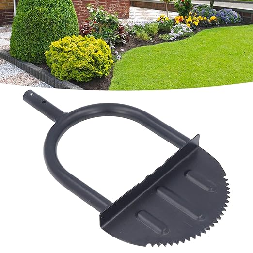 Saw Tooth Edger Half Moon Lawn Edger Sidewalk Grass Long Handled Step Edger for Garden