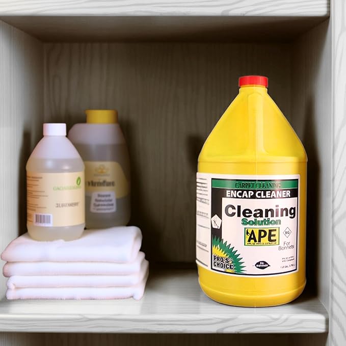 Pro’s Choice Smartcap Cleaning Solution, Advanced Soil-Resistant Carpet and Upholstery Stain Remover with Encapsulation Technology, Spot Cleaner Concentrated Formula and Stain Removal, 1 Gallon