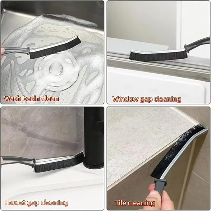 19Pcs Crevice Cleaning Brush Set, Hard Bristle Cleaning Brush，Multi Purpose Gap Brush for Kitchen,Bathroom, Window Tracks,Corner, Sink, Cup. Home Essentials Scrub Cleaning Tools