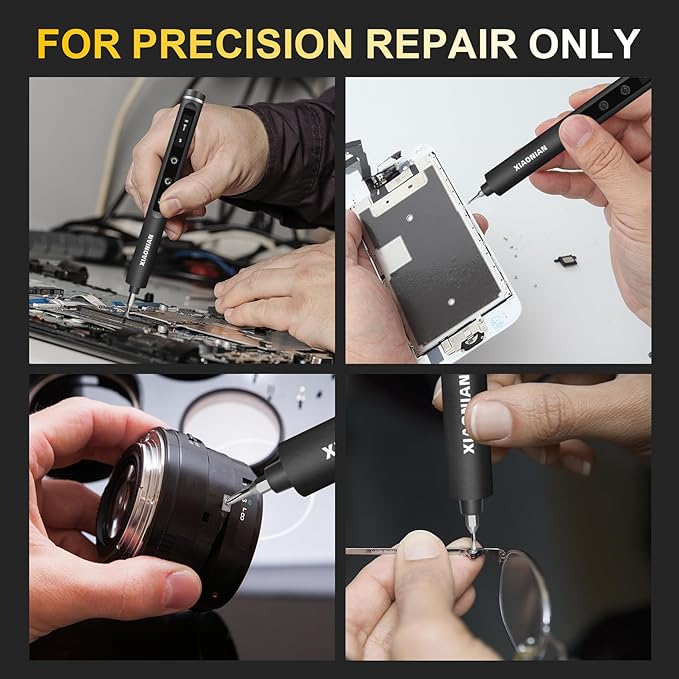 Electric Screwdriver Set,76 IN 1 Mini Electric Screwdriver Cordless Set with LED Display,5 Torque Settings Repair Tool Kit for Electronics Phone Camera Laptop Watch