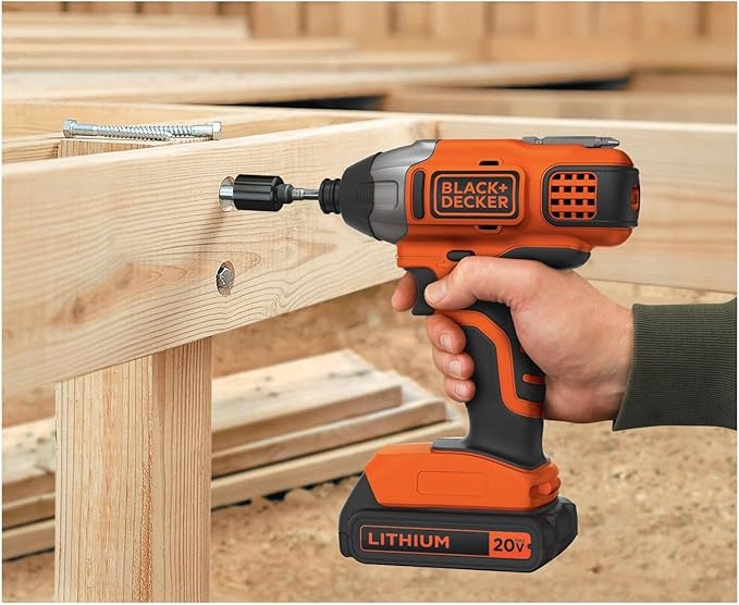 BLACK+DECKER 20V MAX Cordless Drill and Impact Driver, Power Tool Combo Kit with Battery and Charger (BD2KITCDDI)