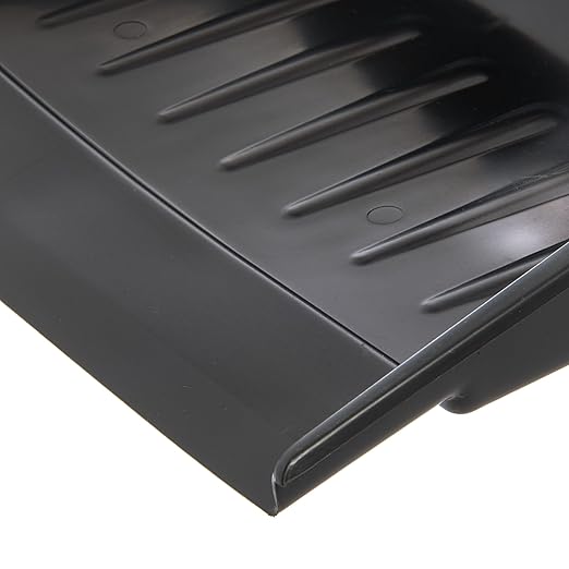 Carlisle FoodService Products Heavy Duty Dust Pan with Handle – Durable Plastic, 8 Inch Dust Pan for Home, Kitchen, and Commercial Use, 24 Pack, Black