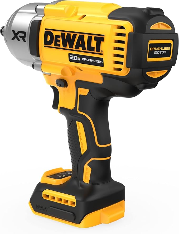 DEWALT 20V MAX Cordless Impact Wrench, 1/2 Impact Gun, 4-Speed High Torque with Hog Ring Anvil and LED Light, Brushless Motor, Precision Wrench, Tool Only (DCF900B)