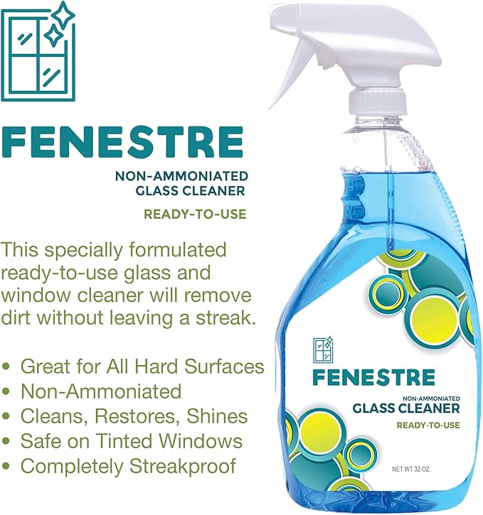 Fenestre RTU Non-Ammoniated Glass and Plexiglass Cleaner, 1 Quart (Each)