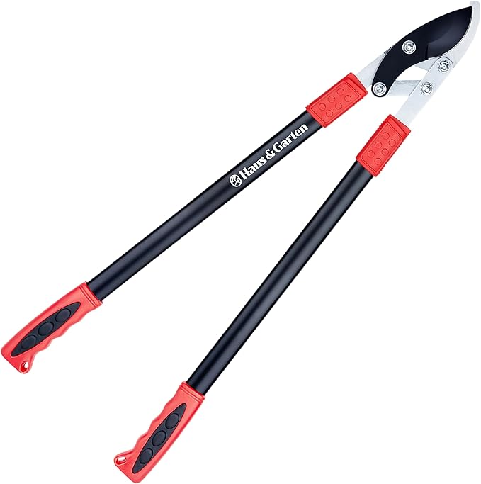 Haus & Garten PowerPRO Compound Action 29" Bypass Loppers - Use as loppers for tree trimming, branch cutters, heavy-duty garden pruning tree clippers, lopping shears