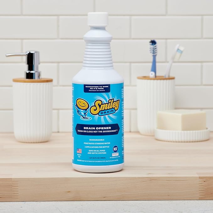Ultra Concentrated & Super Fast Drain Opener | Safe, Made By Licensed Plumber | Clears Clogs in 10 Minutes | Odorless, Biodegradable, and Eco-Friendly | Prevents Future Clogs
