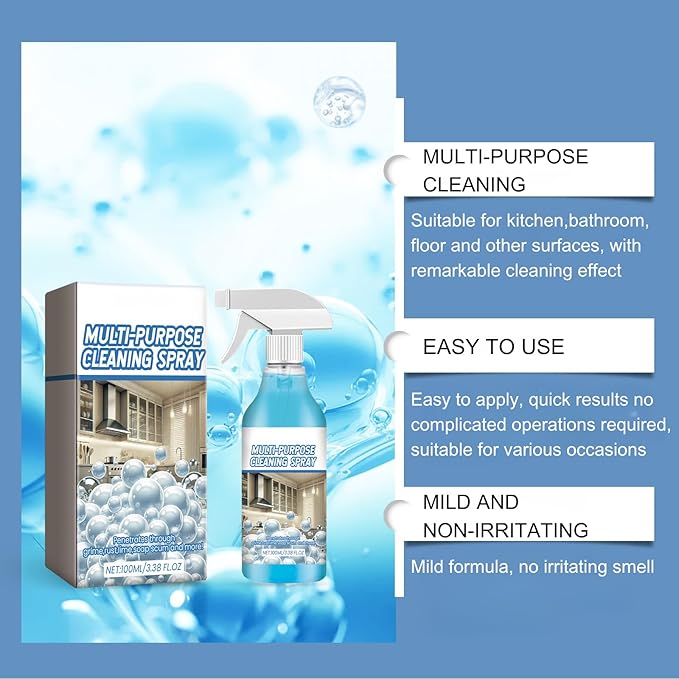 2PCS Spray Splash Cleaner Multi-Purpose Cleaning Spray,Oven Foam Spray, Kitchen Foam Cleaner, Kitchen, Countertop, Oven Multi-Purpose Spray.