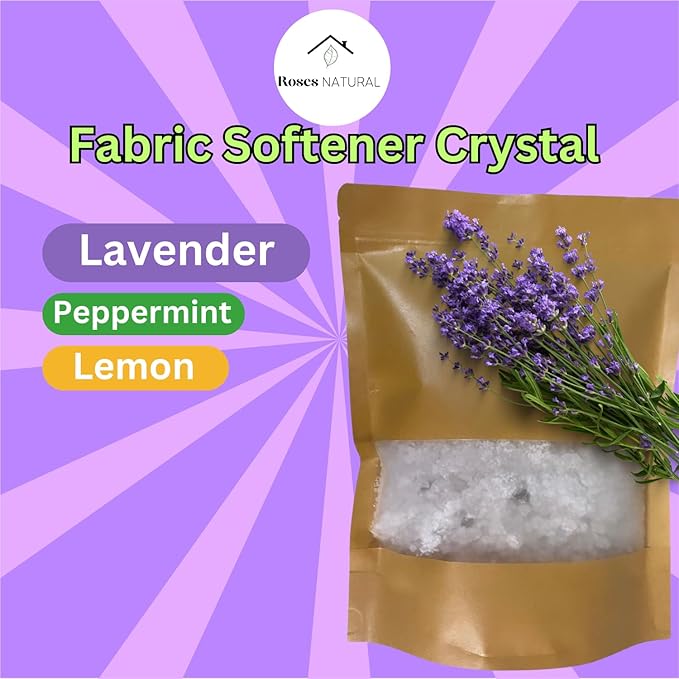 Fabric Softener Crystals, Freshens and Softens Fabrics, 3 Pleasant Scent (Lavender, 50 oz Refil Pouch)