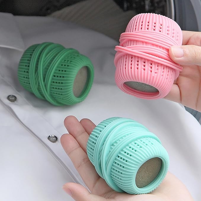 Washing Machine Laundry Ball Reusable Fabric Softener Dispense Ball for Washing Sponge Cleaning Tool Household Substitute (Green)