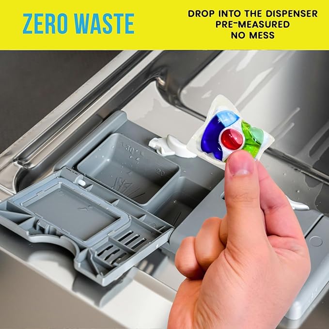 Eco-Gals Eco-Shines Dishwasher Detergent Pods With 3 in 1 Power of Liquid, Powder, and Gel for Brighter Cleaner Dishes