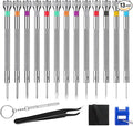 13PCS Professional Watch Screwdriver Set, BEBEEPOO Micro Precision Screwdriver Set，Micro Precision Eyeglasses Repair set， 0.6-2.0mm, Jewelry Work,Computer Phone Small Tools