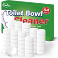 Toilet Bowl Cleaners Bleach Tablets 54 PACK, Automatic Toilet Tank Cleaner, Bathroom Cleaner Against Tough Stains, No Scrubbing, Continuous Clean, Sparkling Fresh