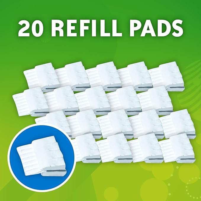 Scrubbing Bubbles Flushable Toilet Bowl Wand Cleaner Refills, Fresh Brush Cleaner Toilet Refill Pads, Removes Limescale & Odors, Citrus Scent, 20 Count (Pack of 2)