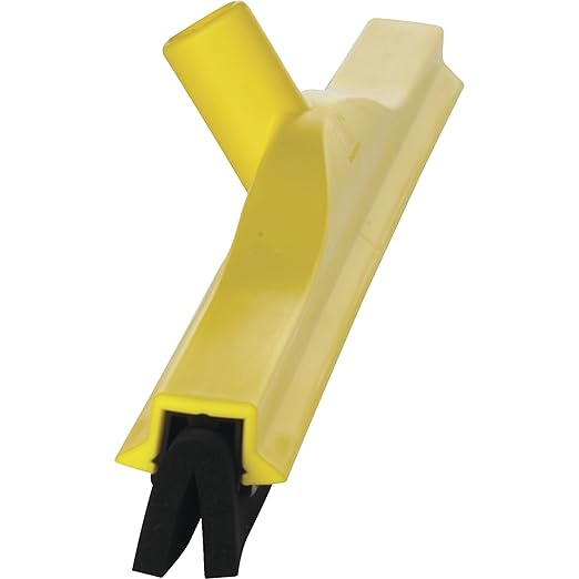 Vikan 77546 Squeegee,Fixed Head,Floor,24",PP/RB,Yellow