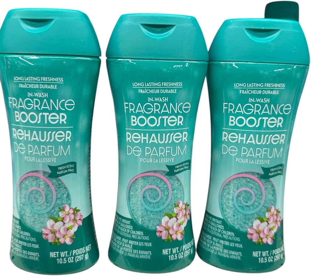 In-Wash Fragrance Booster, Fresh Scent, 10.5 oz, 3 Pack, Long Lasting Freshness Laundry Scent Beads
