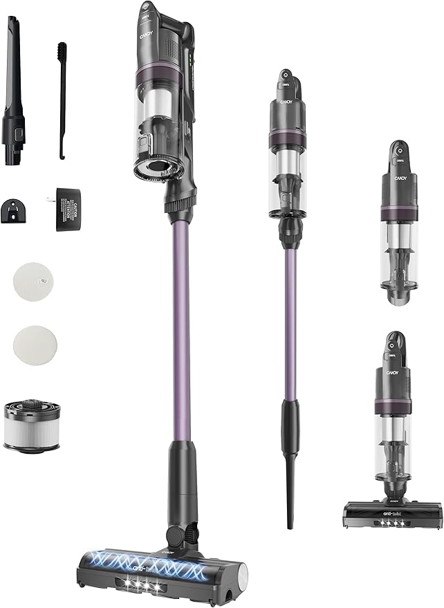 Candy Cordless Vacuum Cleaner,45Mins Vacuum Cleaners for Home,Stick Strong Suction Vacuum,Self-Standing,Removeable Battery,Anti-tangle,One Click Clean,Handheld for Pet Hair,Hardwood Floors,Carpets,Car