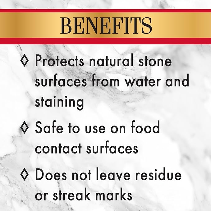 Stone Care International Daily Cleaner/Polish & Sealer Stone Care Kit for Granite, Quartz, Quartzite, Limestone Countertops - No residue, Superior Protection