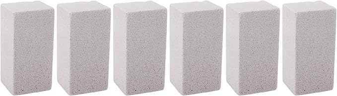 WALFRONT 6PCS Pool Pumice Stone for, PVC Material Scouring Sticks for Toilet Bowl Bathtub Shower Tile, Hard Water Remover for Kitchen Sink Swimming Pool Grates (L 15x40cm / 5.91x15.75in)