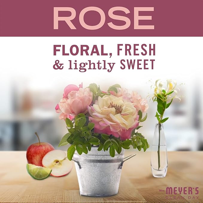 Mrs. MEYER'S CLEAN DAY All-Purpose Cleaner Spray, Limited Edition Rose, 16 fl. oz - Pack of 6