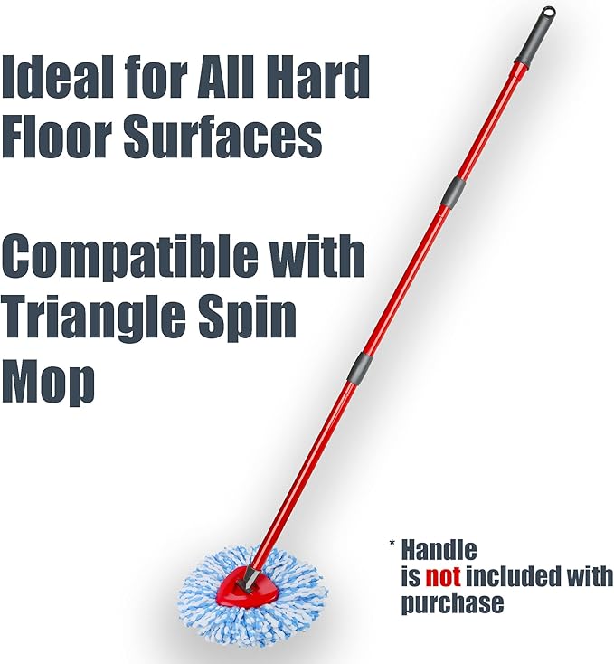 7 Pack Mop Replace Head for 2-Tank Spin Mop Compatible with Ocedar Rinse Clean - Mop Refills Made of Microfiber, Deep Cleaning Machine Washable and Easy-to-Replace
