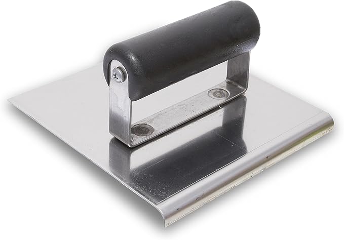 MARSHALLTOWN QLT Stainless Steel Hand Edgers, Plastic Handle, 152mm Width, 152mm Length, 19mm Radius, 22mm Lip, Made In The USA, CE515SP