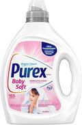 Purex Baby Soft Liquid Laundry Detergent, Ultra Concentrated, 82.5 fl oz, 165 Loads, Hypoallergenic, Dye Free, Gentle on Skin