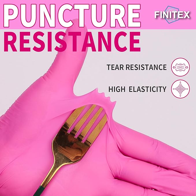 FINITEX Nitrile Disposable Latex-Free Gloves - 3.5mil 100/1000PCS Powder-Free Latex Free Cleaning Medical Exam Food Gloves