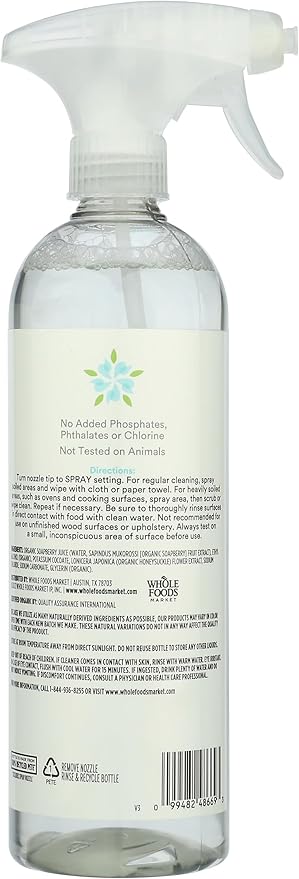 365 by Whole Foods Market, Organic Multi-Surface Cleaner, Unscented, 24 Fl Oz