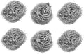 uxcell Stainless Steel Wire Pot Pan Scouring Pad Scrubber 6 Pcs