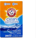 Arm & Hammer Fabric Softener Sheets, Purifying Waters, 200 ct