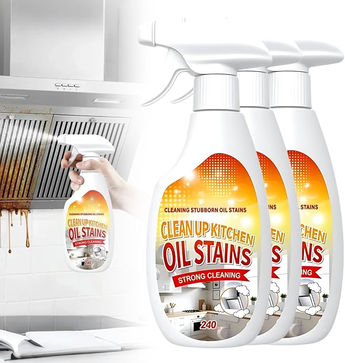 AIIONP Heavy Duty Degreaser, 2025 Upgraded Kitchen Cleaner, Multipurpose Oil Stain Remover for Restaurant Grill, Strong Cleaning Spray for Home Chef (3)