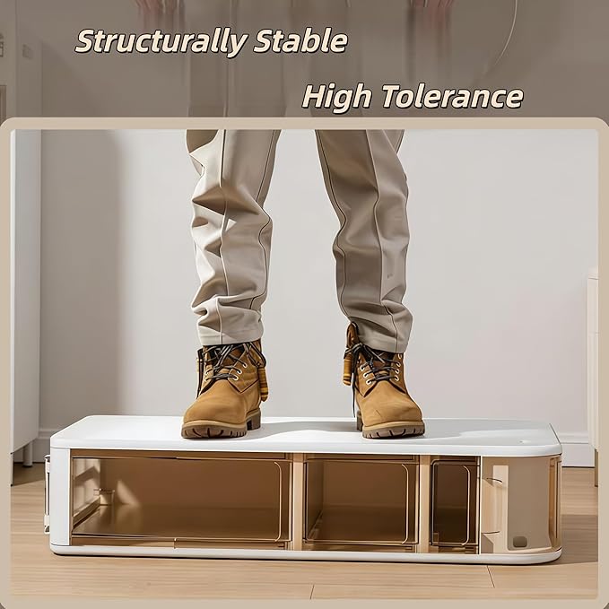 Slim Bathroom Storage Cabinet with Drawers,Narrow Bathroom Storage Cabinet,Mobile and Installation-Free,Perfect for Small Space Bathroom,Living Room,Kitchen,Toilet (A-3Tiers)