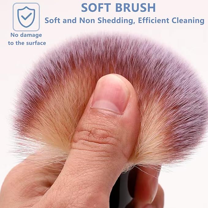 3 Pack Microfiber Duster, Small Dust Brushes, Feather Duster, Soft Fibers, Efficient Dust Removal, Cleaning Tool Perfect for Computers, Keyboards, Car Interior, Photo Frames, Digital Devices