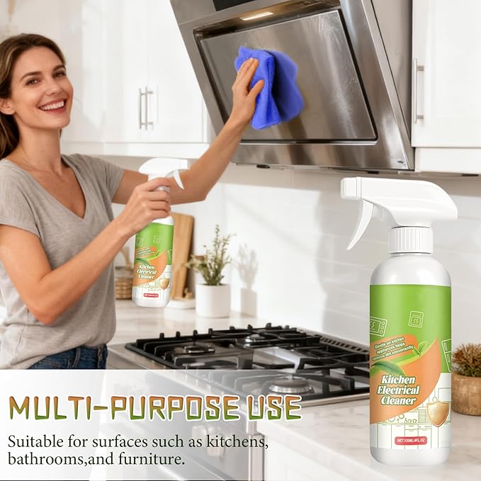 Electrolyzed Ion Kitchen Cleaner Spray, Cleanse Kitchen Appliance Cleaner,Multi-purpose Household and Kitchen Cleaning Spray,Natural Formula to Household Appliances(4FL OZ*2PCS)