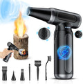 Mershgaya Electric Compressed Air Duster - 33,0000 RPM Rechargeable Cordless Turbo Blower, Portable Air Blower Gun for Cars, PC, Keyboard, Home & Outdoor Dust Cleaning (Replaces Compressed Air Cans)