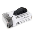 Safeguard, Nitrile Disposable Gloves, Powder & Latex Free, Box of 100 Gloves, Size Medium, Black