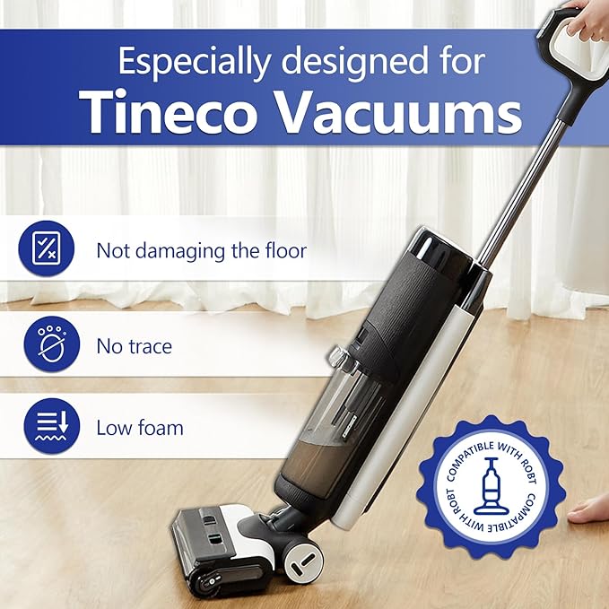 Lavender Floor Cleaning Solution, 82 FL OZ, Deep Cleans for Multiple Hard Floors, Compatible with Tineco S3/S5/S7 Pro & iFloor 3/5 (No Steam), Stain-Busting, Deep Deodorization Pet Friendly