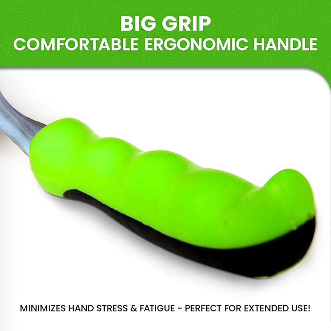 Garden Guru Heavy Duty Hand Weeder Tool with Big Grip Ergonomic Handle - Weed Puller for Planting, Weeding, Flower & Vegetable Care in Lawn Garden Yard | Rust Resistant
