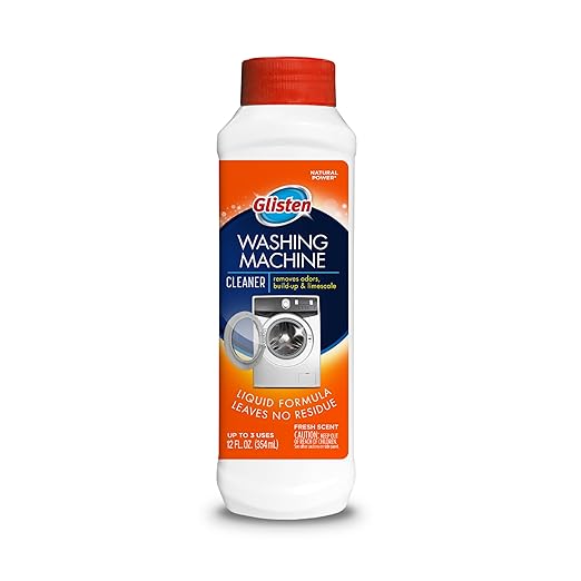 Glisten Washing Machine Cleaner, Helps Remove Odor, Buildup, and Limescale, Fresh Scent, 12 Ounce Bottle, 2-Pack